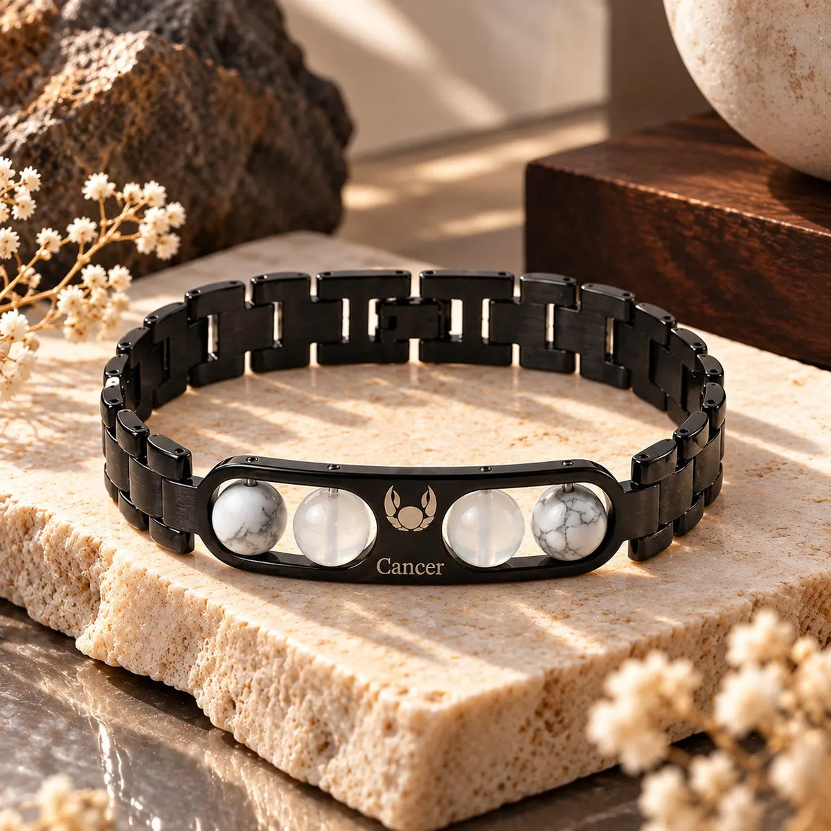 Cancer (कर्क राशि) Zodiac Metal Bracelet