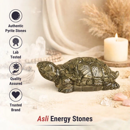 Pyrite Prosperity Tortoise (Kachhua) for Vaastu